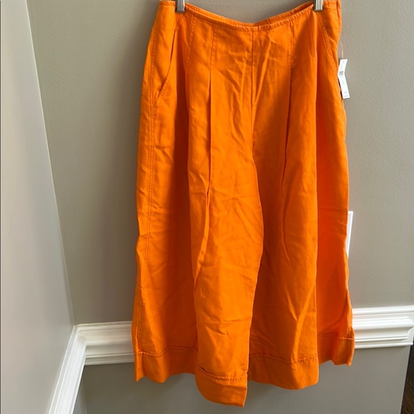Maeve Orange Wide Leg Pants - Picture 2 of 11